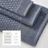 Cotton Diamond Waffle Weave Bath Towel Set - Grayson Collection