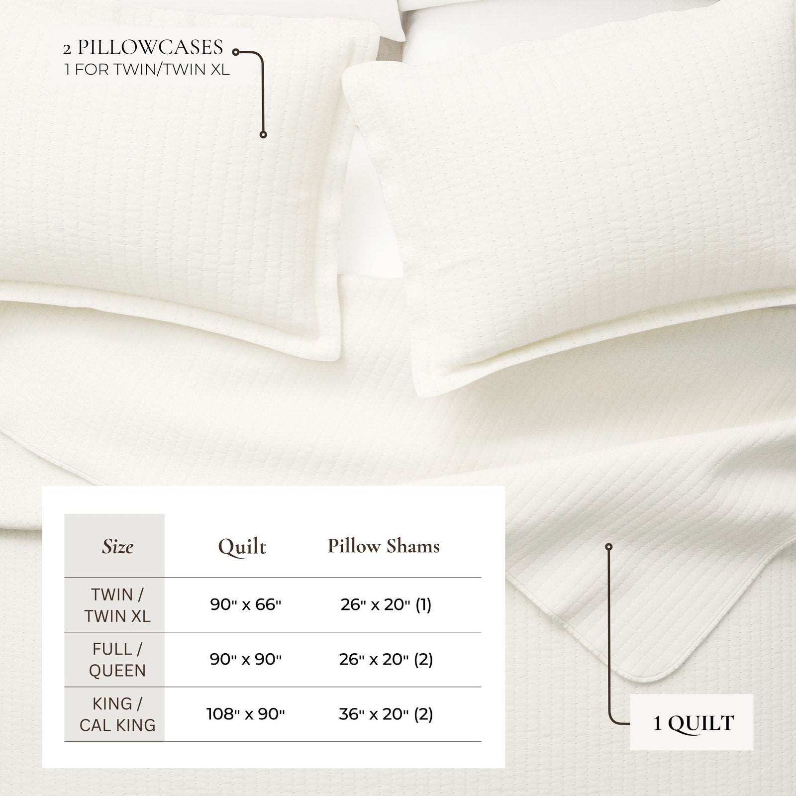 3-Piece Solid Quilt - Alicia Collection