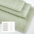 Cotton Diamond Waffle Weave Bath Towel Set - Grayson Collection
