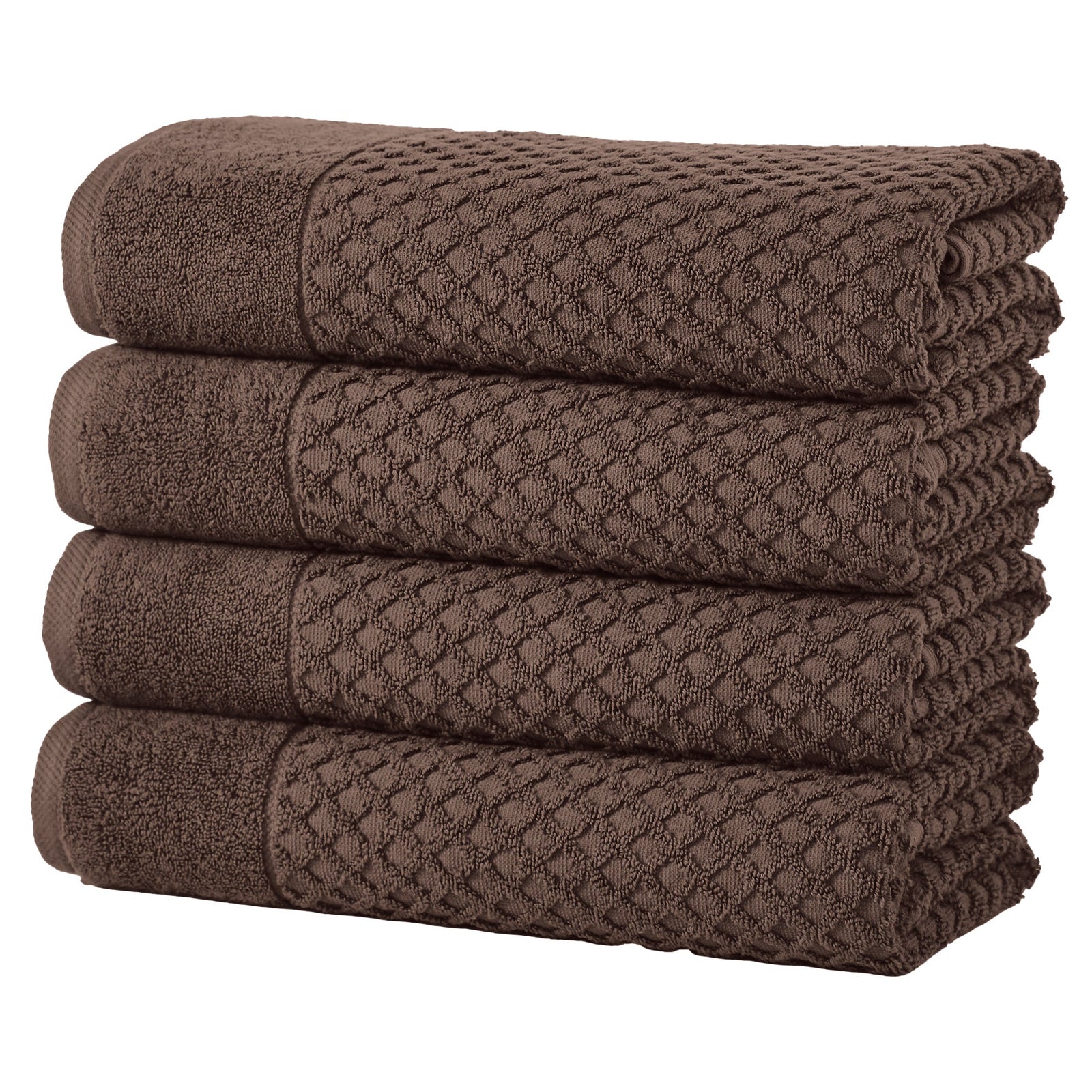 Cotton Diamond Waffle Weave Bath Towel Set - Grayson Collection