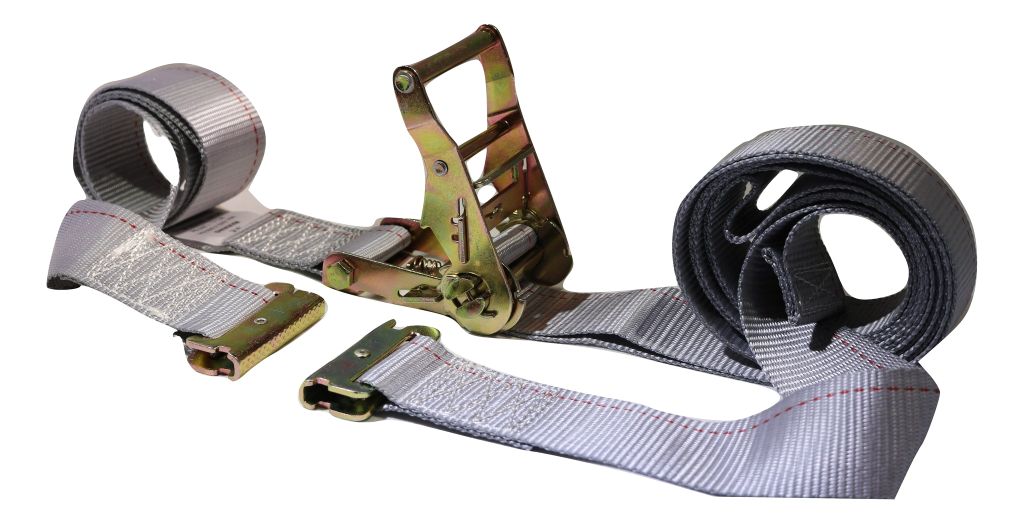 2" x 16  Ft Logistic Van Ratchet E-Track Straps w/ Spring E Fittings | 4 PACK