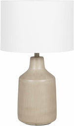 Quezon Beige Resin Table Lamp