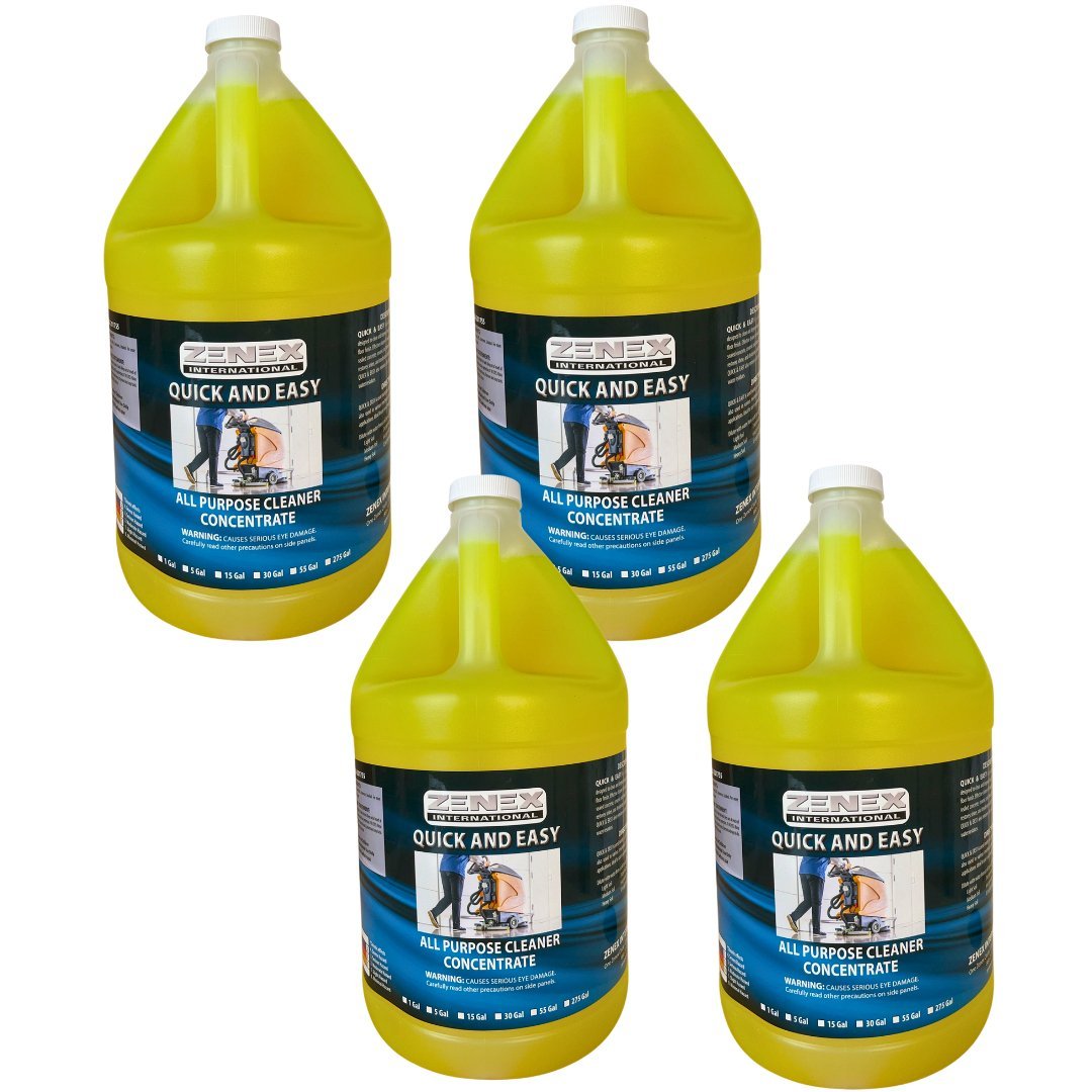 Zenex QUICK & EASY All Purpose Cleaner Concentrate for Commercial and Industrial Floor Scrubber Machines 68 Gallons