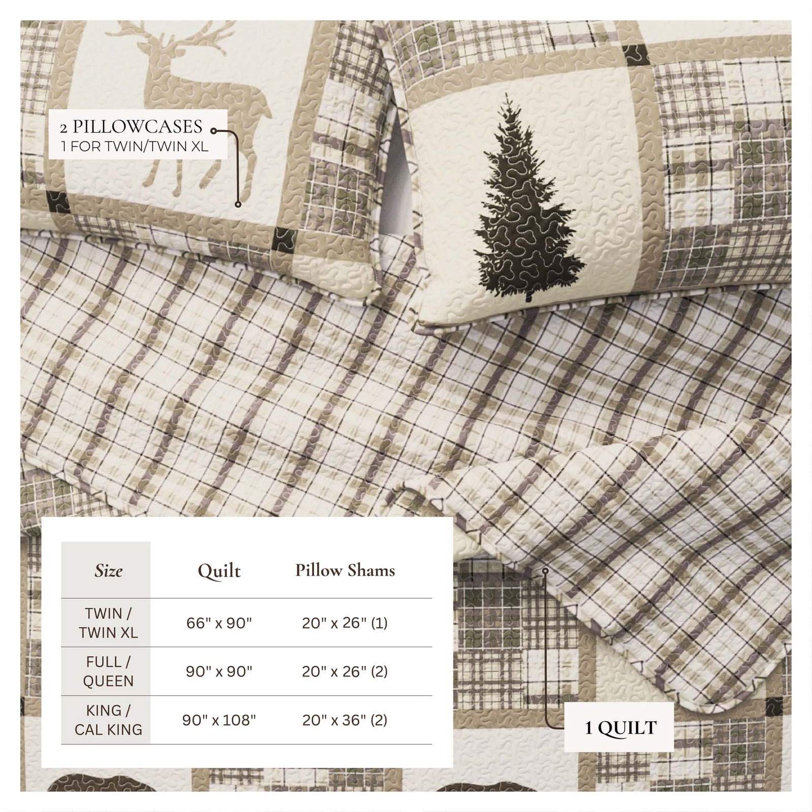 3-Piece Lodge Quilt - Stonehurst Collection