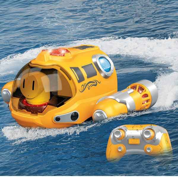 Waterproof RC Boat Toy for Kids Dual Propeller Remote Control Boat