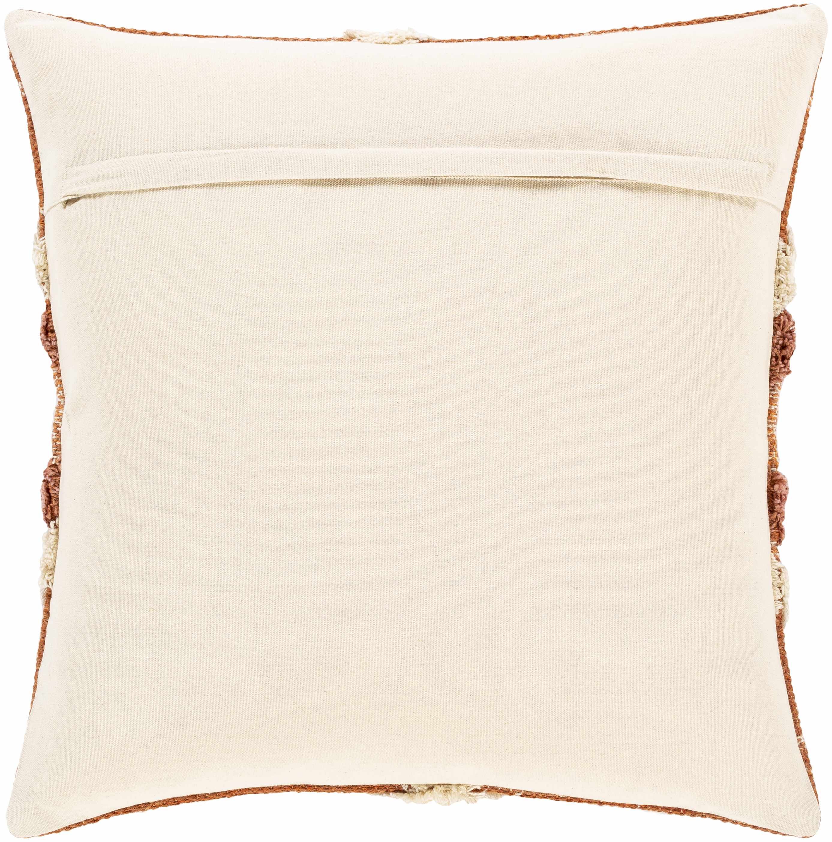 Reeves Orange Diamond Textured Throw Pillow