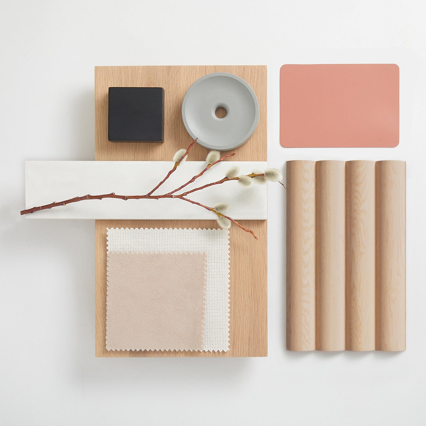 Fluted Wood Panel Samples