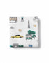 Gift Set: New York City Baby Muslin Swaddle Blanket and Burp Cloth/Bib Combo Extra Large Bamboo Cotton