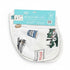 Gift Set: New York City Baby Muslin Swaddle Blanket and Burp Cloth/Bib Combo Extra Large Bamboo Cotton