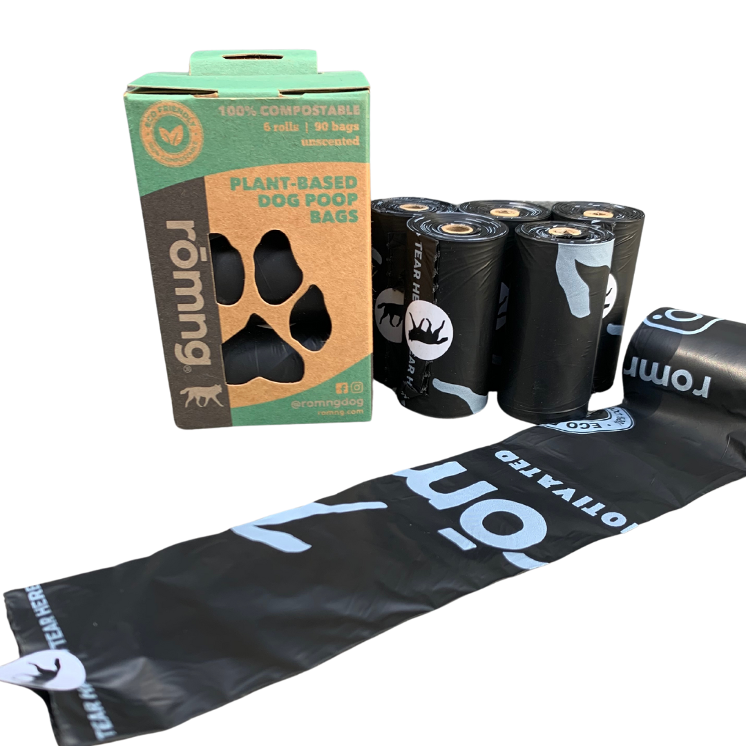 Compostable plant-based dog poop bags