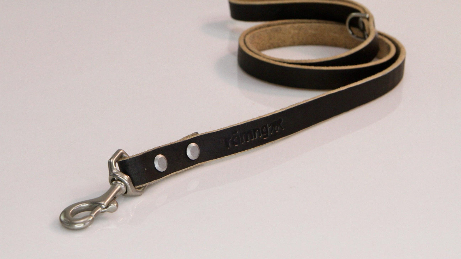 Handmade leather dog leash
