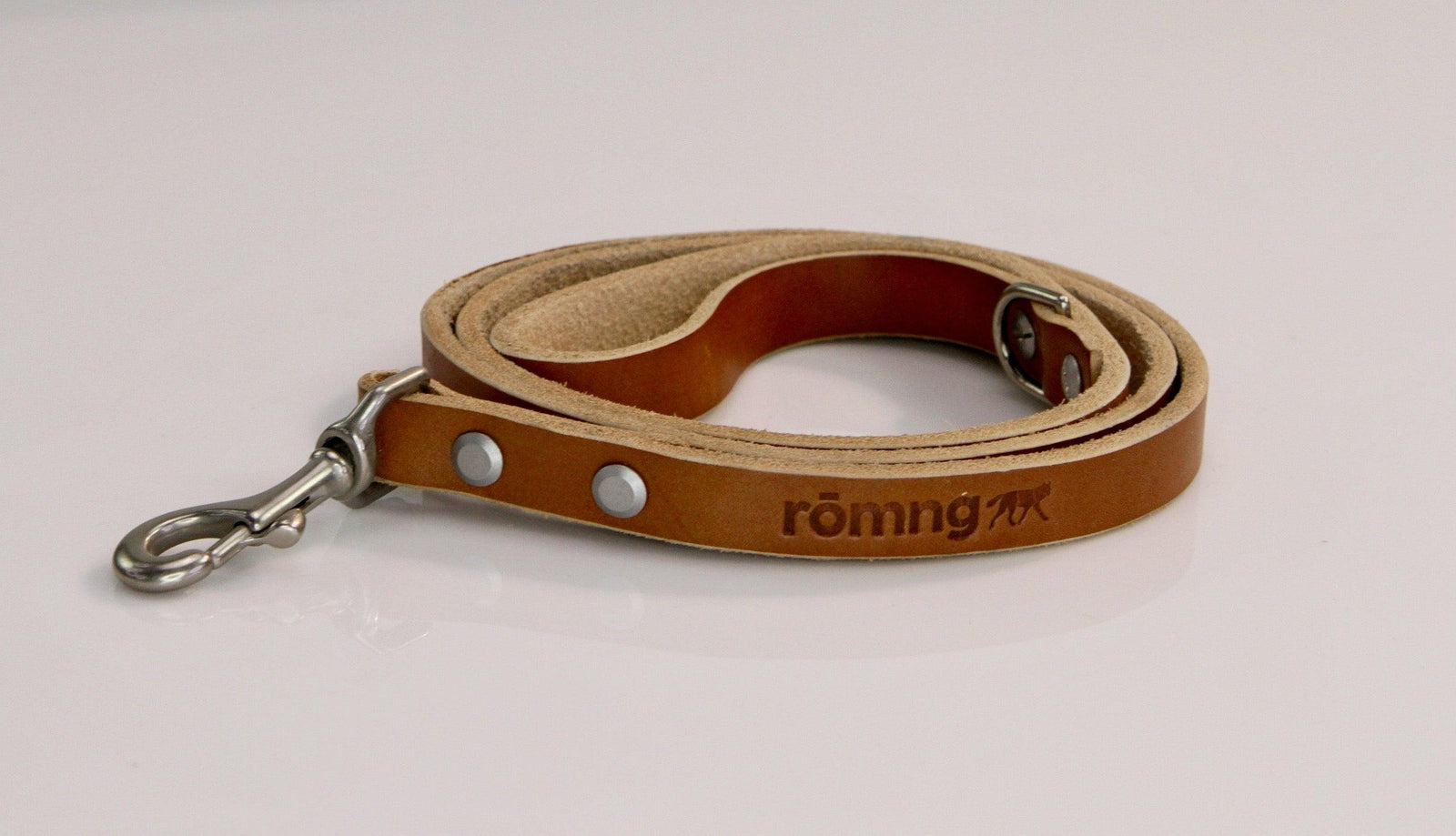 Handmade leather dog leash