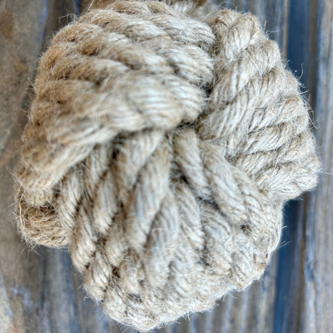 Hemp rope dog tug toy