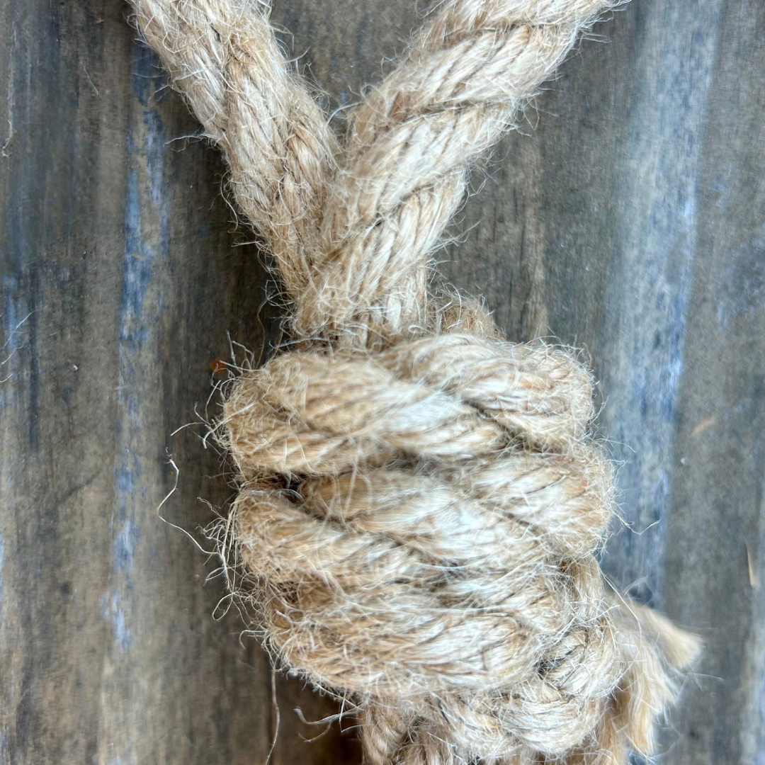 Hemp rope dog tug toy