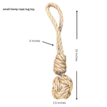 Hemp rope dog tug toy