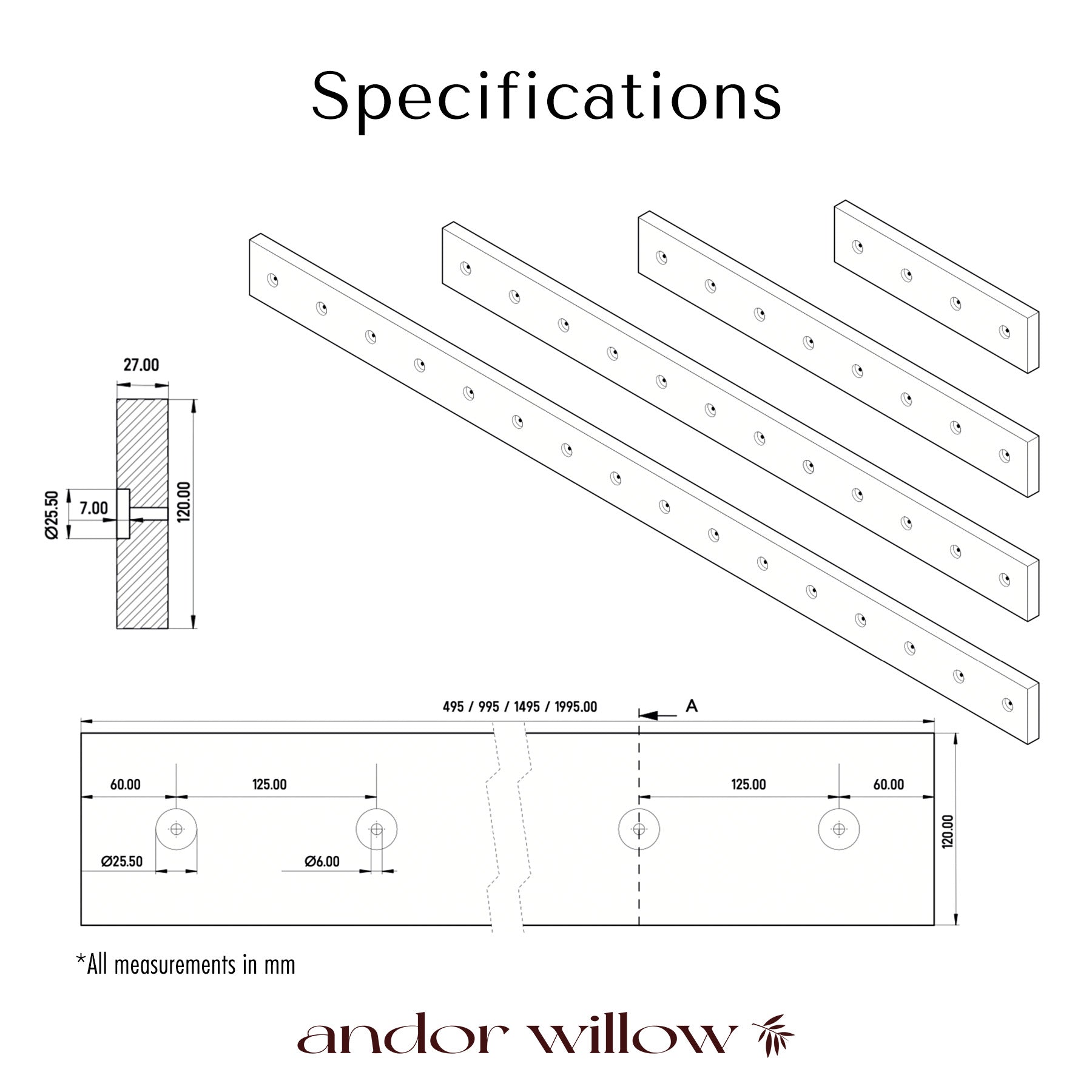 Room Divider Floor/Ceiling Base
