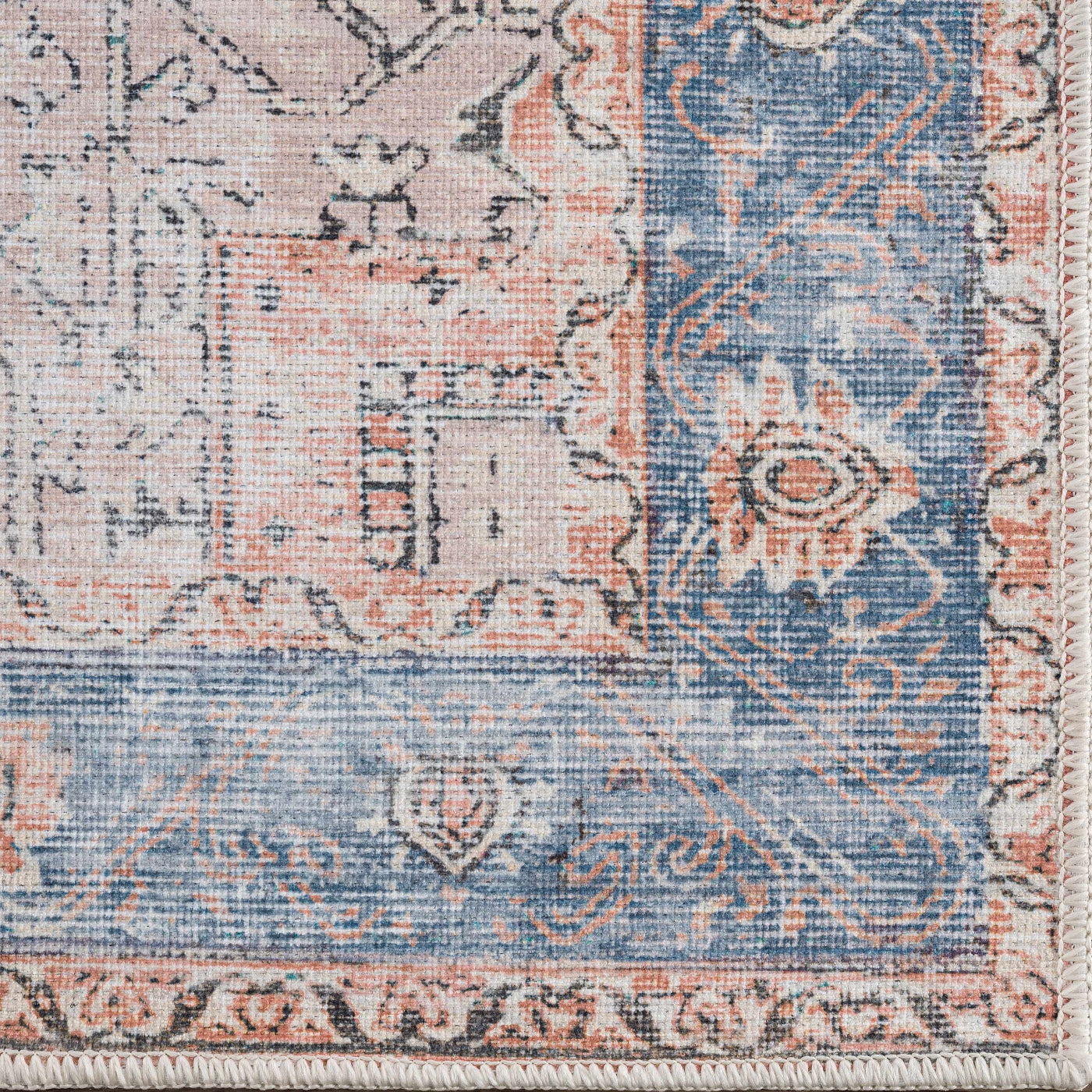 Rosman Distressed Washable Rug