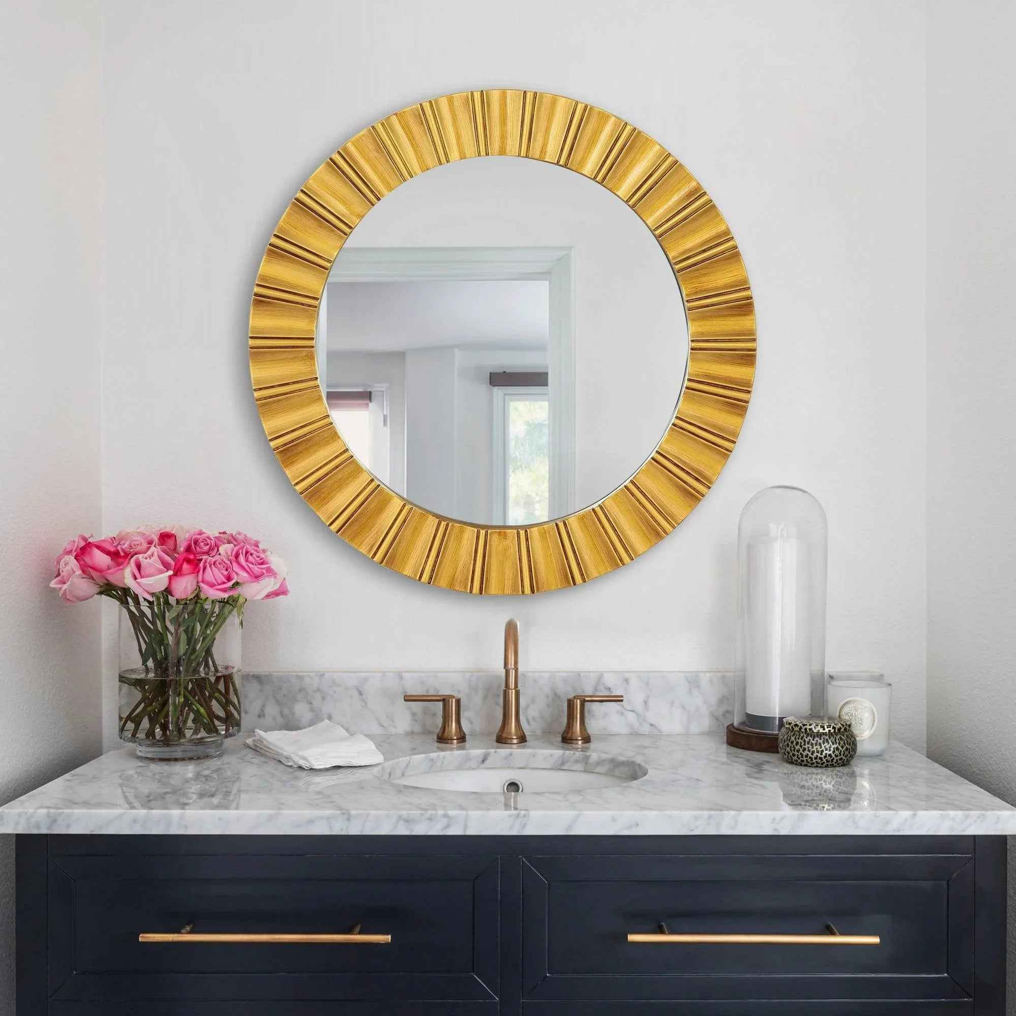 Round Wall Mirrors Decorative Modern Wall-Mounted Mirrors