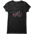 Rhinestone Red Rose Tee Shirt Crew Neck, V Neck, Tank Top