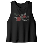 Rhinestone Red Rose Tee Shirt Crew Neck, V Neck, Tank Top