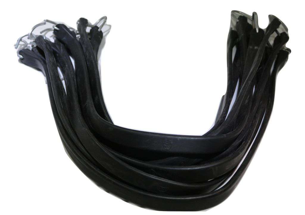 31 Inch Rubber Tarp Straps w/ Crimped S Hooks | 50 PACK