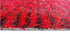 DaDa Bedding Shaggy Soft Rectangle Door Mat Bath Carpet Rug - 20" x 32", Striped Red & Black