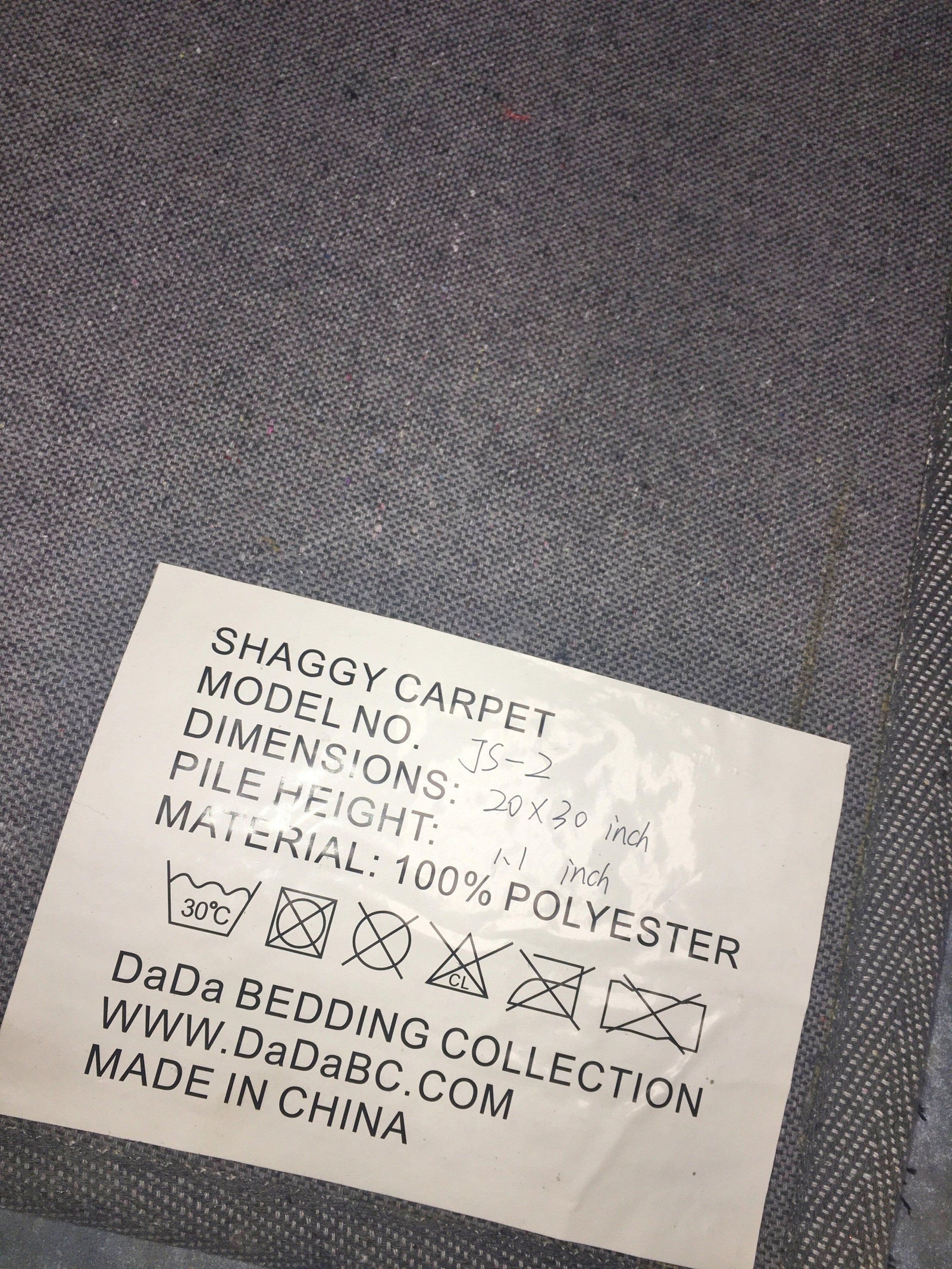 DaDa Bedding Shaggy Soft Rectangle Floor Door Mat Bath Carpet Rug - Striped Orange & Brown - 20