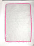 DaDa Bedding Fuchsia Magenta Pink Shaggy Soft Chenille Noodle Carpet Rug Bath Mat