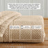 100% Cotton Checkered Jacquard Bath Towel Set - Giuliana Collection