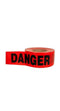 Danger Danger Danger (3 IN X 1000 FT Red Poly) Standard Barricade Tape 4 Rolls