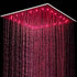20'' or 24'' Ceiling-Mounted Chrome Rainfall Shower Faucet - Two-Way Functionality with Hand Shower & 3-Color LED System