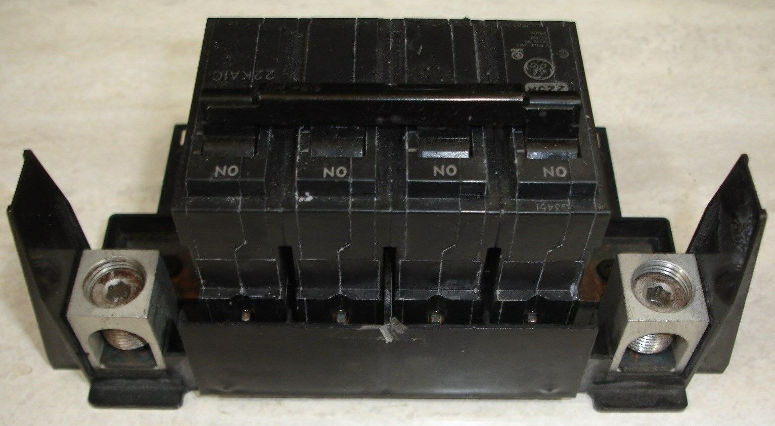 GE General Electric Type THQMV 150 Amp to 225 Amp 4 Pole Circuit Breaker