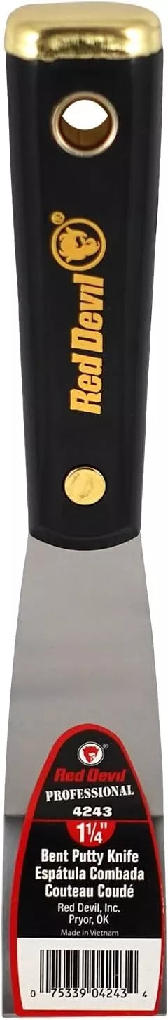 Red Devil 4243 Bent Putty Knife 4200 Pro Series - 1 1-4