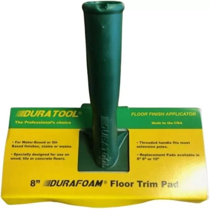DuraTool 8038 Durafoam Floor Applicator 8 Inch Trim Pad Complete