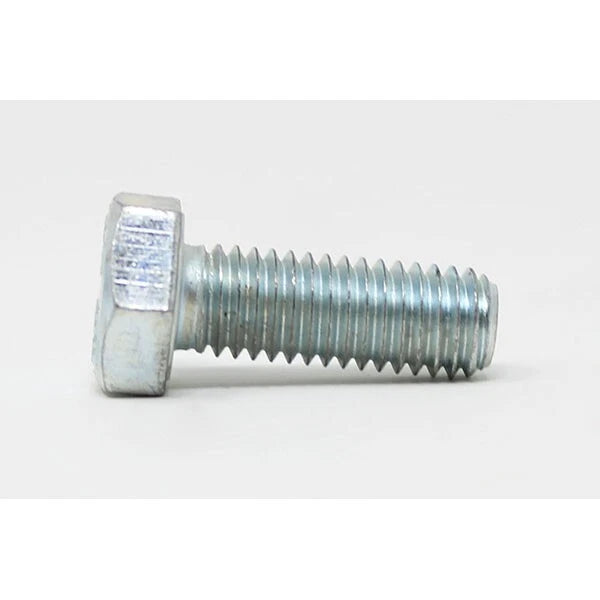 Metal bolt on a white background