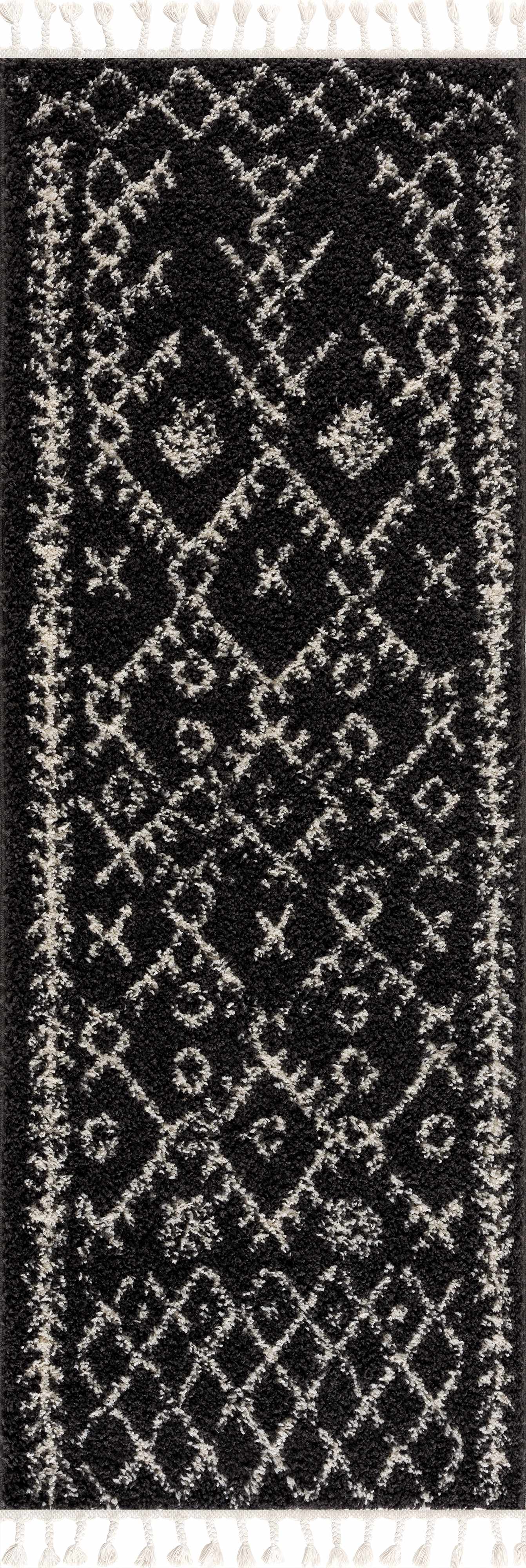 Thetford Black Berber Shag Rug - Clearance