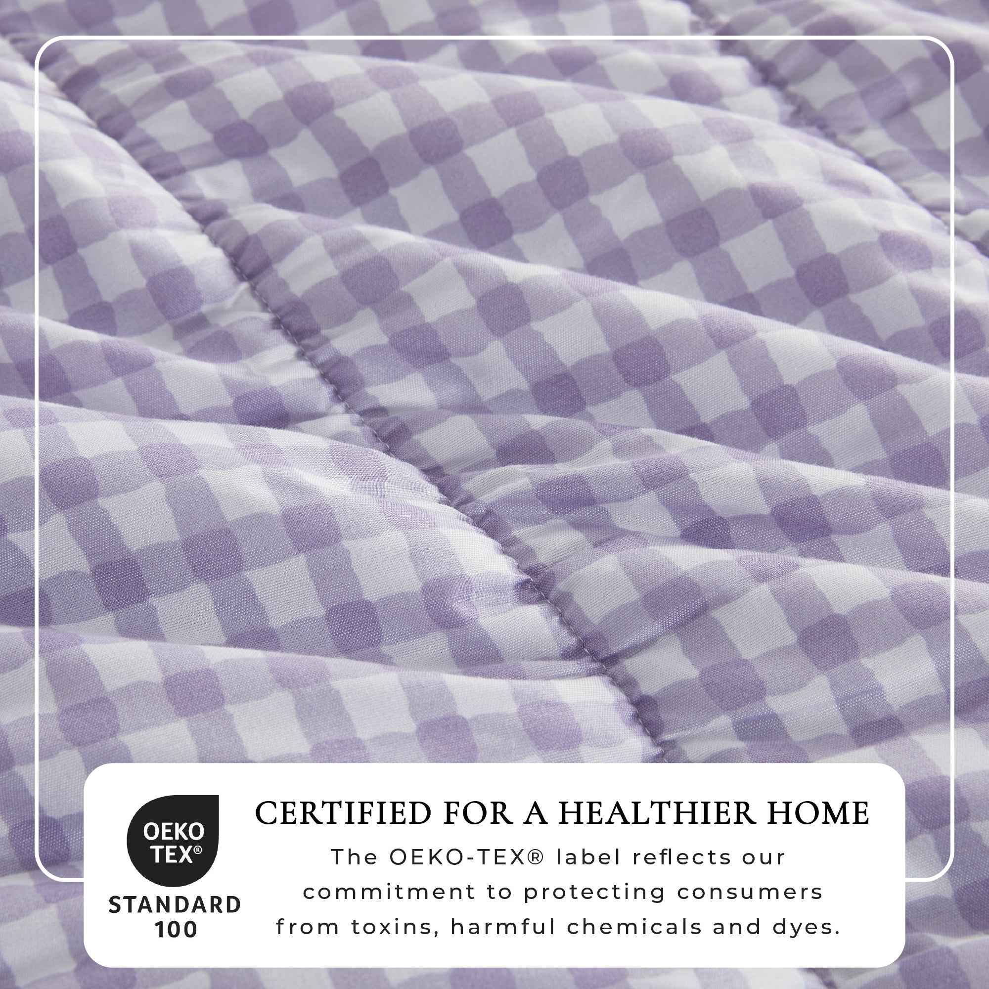 Gingham Printed Quilt Set - Gingham Collection