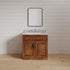 24 Inch Saddle Brown Bathroom Vanity Sink Base