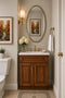 24 Inch Saddle Brown Bathroom Vanity Sink Base