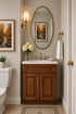 24 Inch Saddle Brown Bathroom Vanity Sink Base