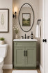 24 Inch Sage Green Bathroom Vanity Sink Base