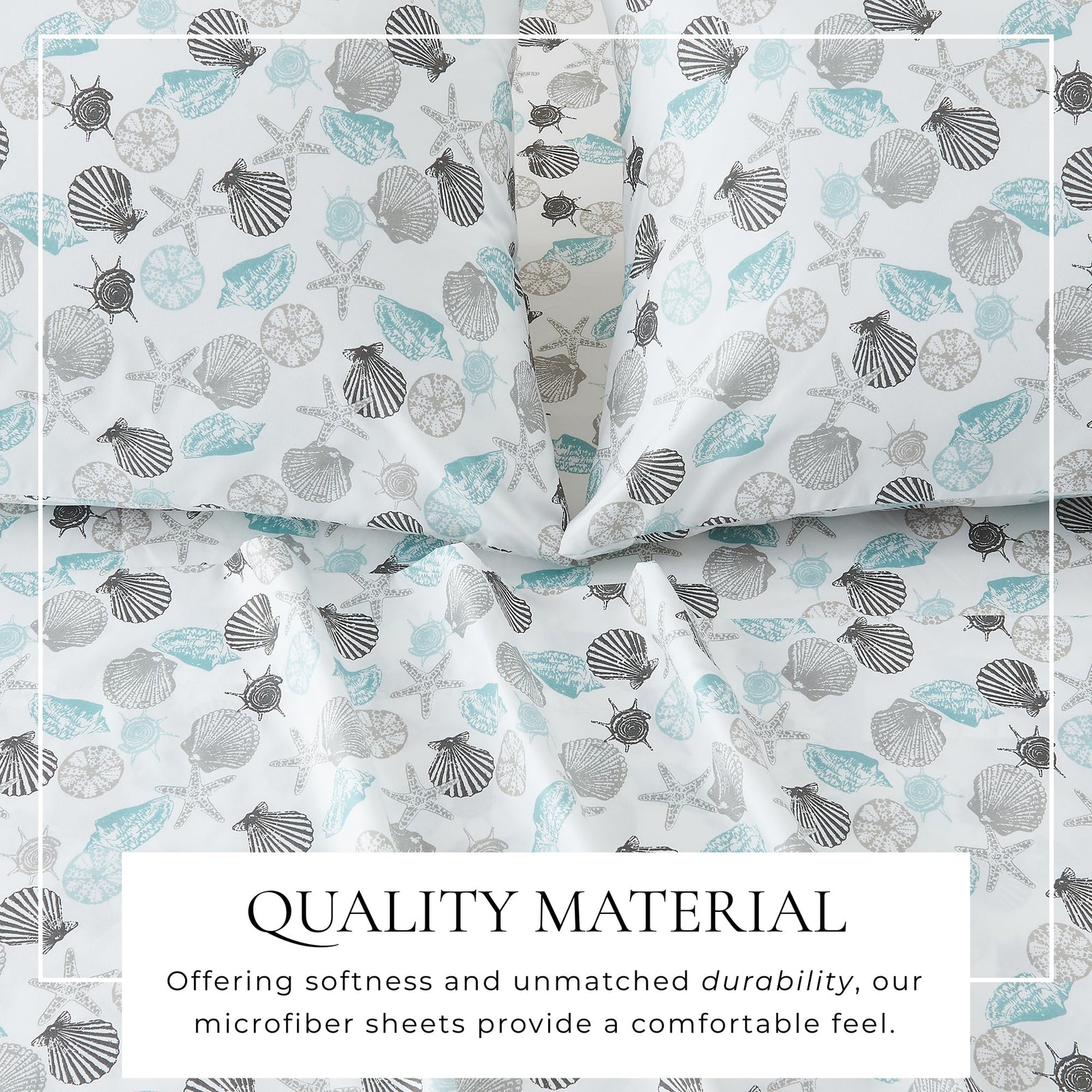 4-Piece Coastal Microfiber Sheet - Newport Collection