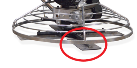 Set of 4 - 6″ x 18″ Replacement Combo Trowel Blade Bar Mount for Tomahawk 46