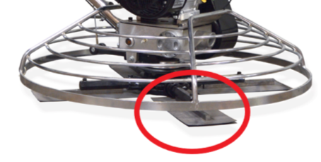 Set of 4 - 6″ x 14″ Replacement Combo Trowel Blades Bar Mount for Tomahawk 36