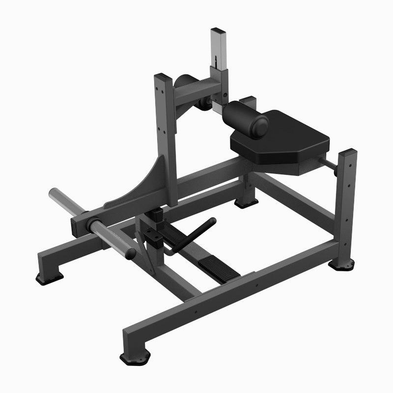 Excel Seated Calf Raise - Muscle D Fitness - Plate Load Foot Extension - Adjustable Roller Pads