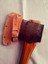 Leather Sheath 5-1/ 2" Single Bit Blade Kelly Perfect Jersey Pattern Top Grain