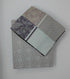 DaDa Bedding Jacquard Grey Floral Paisley Flat Sheet & Pillow Cases Set (FS8222)