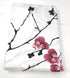 DaDa Bedding Floral Cherry Blossoms Red Purple Fitted Sheet & Pillow Cases Set (FTS8318)