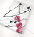 DaDa Bedding Floral Cherry Blossoms Red Purple Fitted Sheet & Pillow Cases Set (FTS8318)