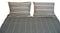 DaDa Bedding Solid Soft Multi Striped Fitted Sheet & Pillow Cases Set (FTS8293)
